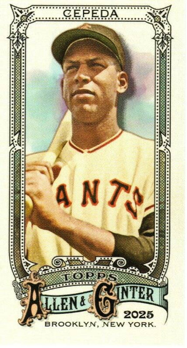 Allen & Ginter 2025 Mini SP #311 Orlando Cepeda, San Francisco Giants