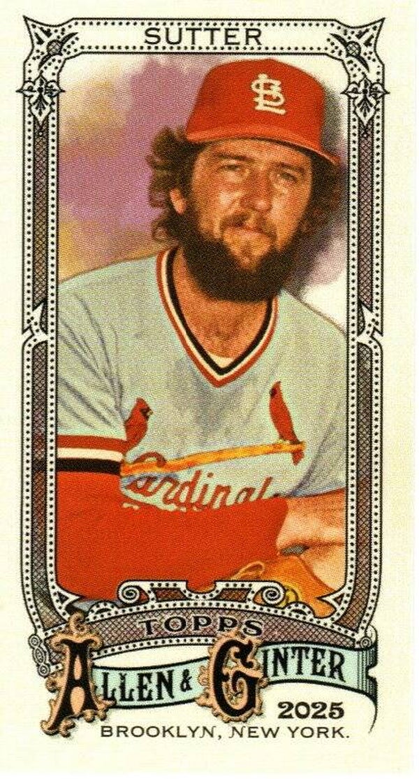 Allen & Ginter 2025 Mini SP #313 Bruce Sutter, St. Louis Cardinals