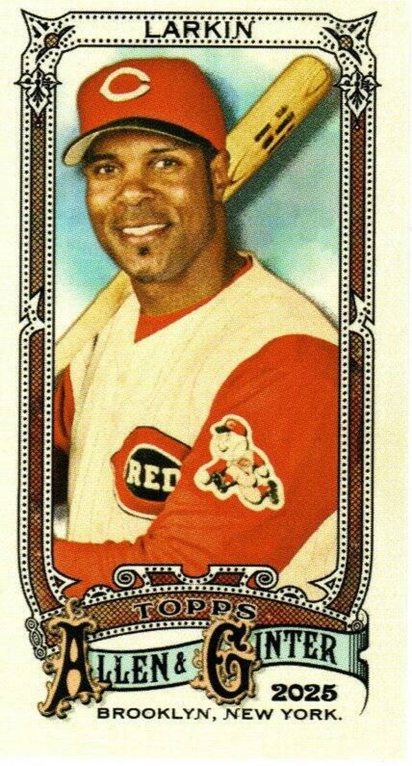 Allen & Ginter 2025 Mini SP A&G Back #315 Barry Larkin, Cincinnati Reds