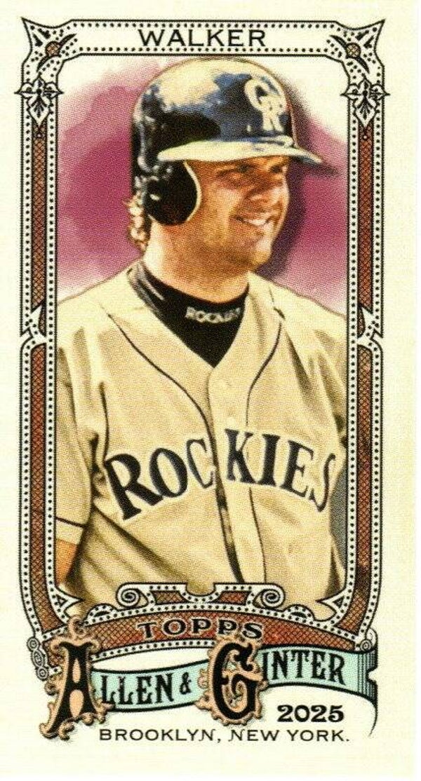 Allen & Ginter 2025 Mini SP #335 Larry Walker, Colorado Rockies