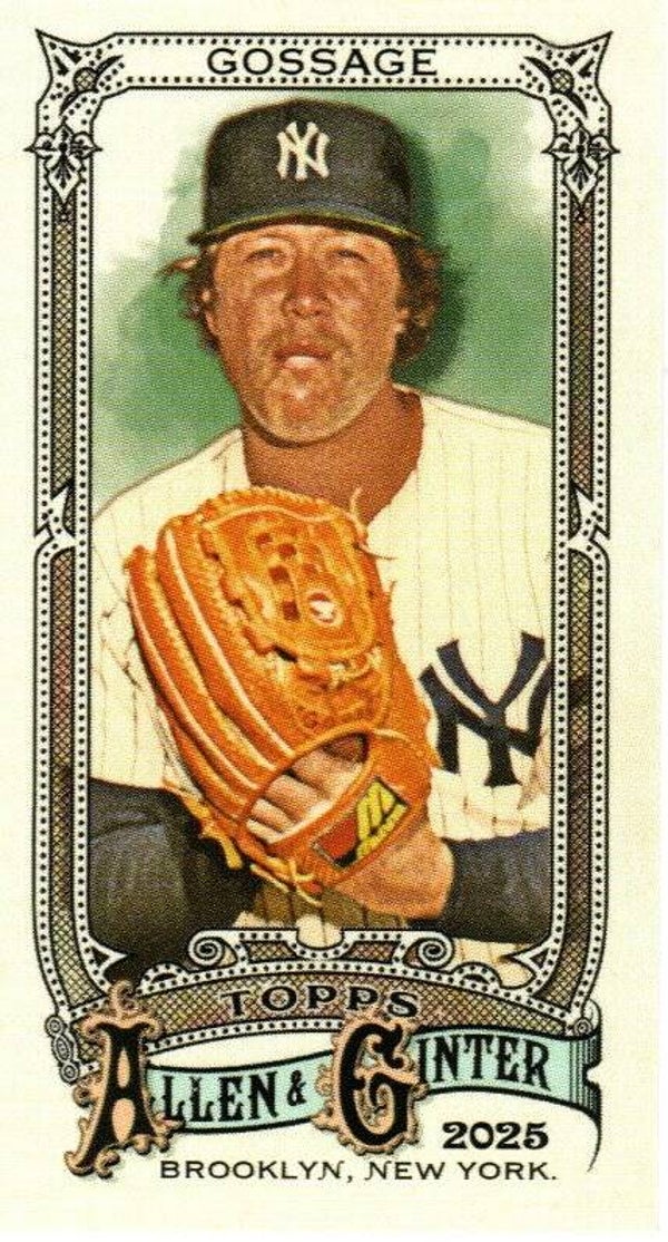 Allen & Ginter 2025 Mini SP #337 Goose Gossage, New York Yankees