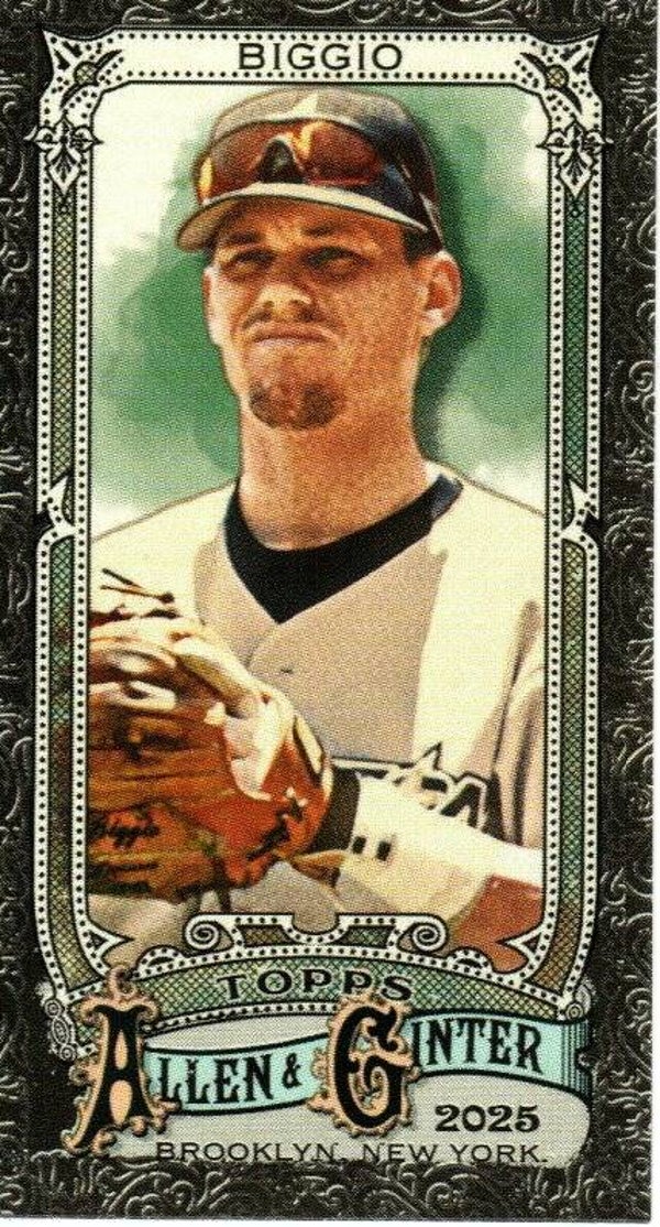 Allen & Ginter 2025 Mini SP Black Border #346 Craig Biggio, Houston Astros