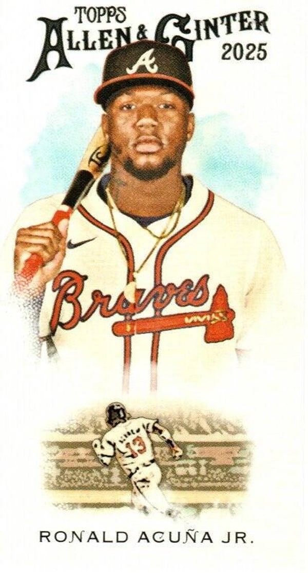 Allen & Ginter 2025 Mini 1889 N22 #N222-3 Ronald Acuña Jr., Atlanta Braves