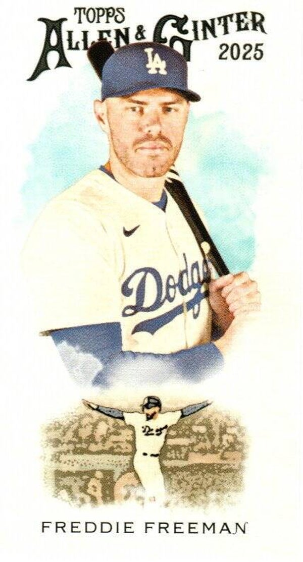 Allen & Ginter 2025 Mini 1889 N22 #N222-5 Freddie Freeman, Los Angeles Dodgers