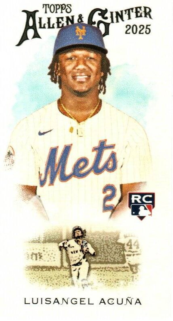 Allen & Ginter 2025 Mini 1889 N22 #N222-22 Luisangel Acuña, New York Mets RC