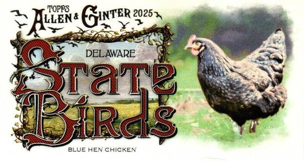 Allen & Ginter 2025 Mini #SB-8 Blue Hen Chicken (Delaware) - Mini State Birds