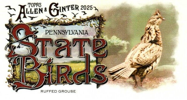 Allen & Ginter 2025 Mini #SB-38 Ruffed Grouse (Pennsylvania) - Mini State Birds