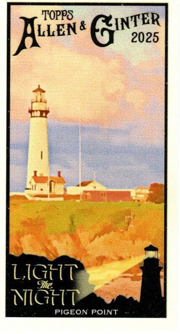 Allen & Ginter 2025 Mini #LTN-8 Pigeon Point Pescadero, California - Light the Night
