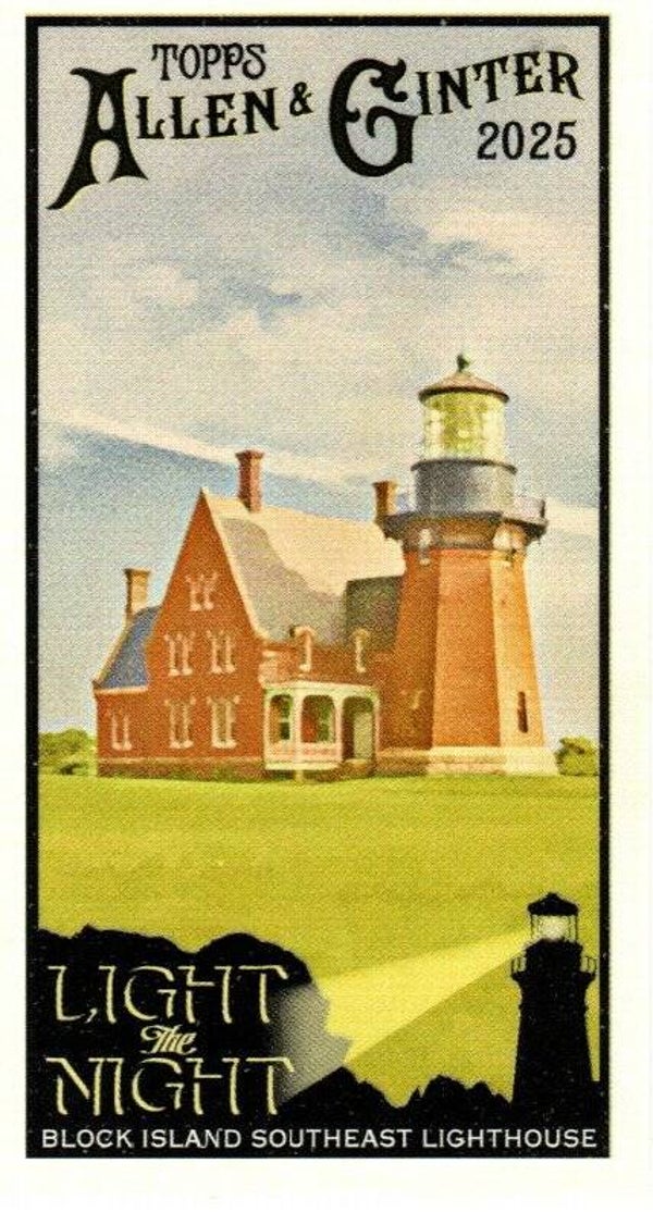 Allen & Ginter 2025 Mini #LTN-10 Block Island Southeast Lighthouse New Shoreham, Rhode Island - Light the Night