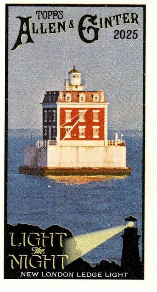 Allen & Ginter 2025 Mini #LTN-12 New London Ledge Lighthouse New London, Connecticut - Light the Night