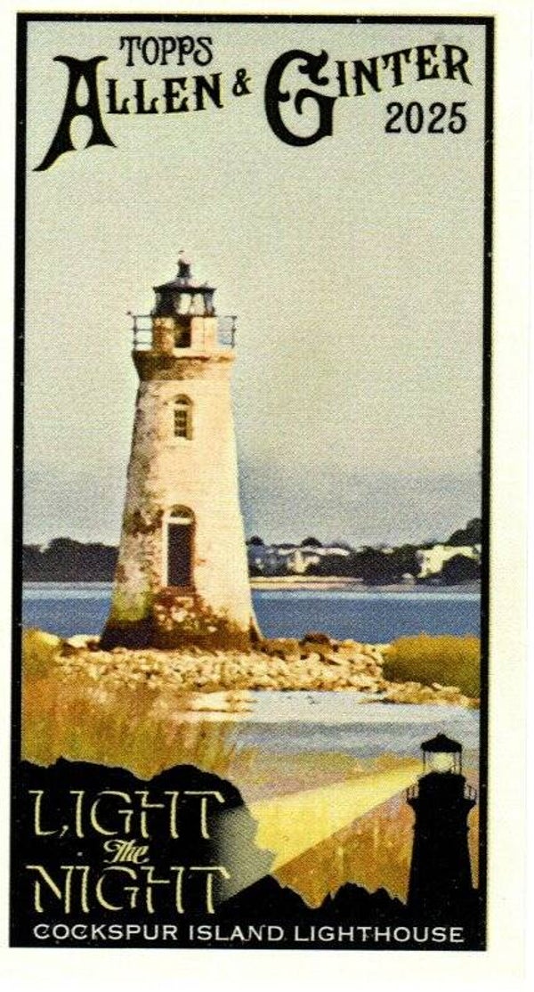 Allen & Ginter 2025 Mini #LTN-21 Cockspur Island Lighthouse Savannah, Georgia - Light the Night