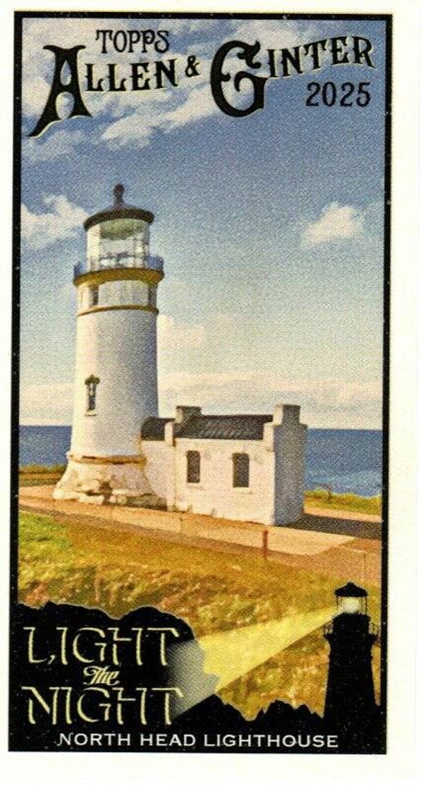 Allen & Ginter 2025 Mini #LTN-22 North Head Lighthouse Ilwaco, Washington - Light the Night