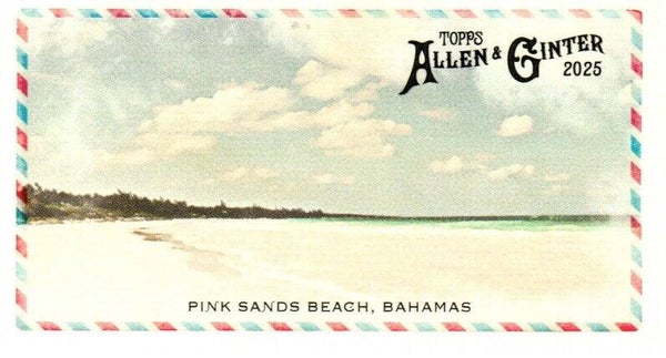 Allen & Ginter 2025 Mini #BI-5 Pink Sands Beach, Bahamas - Beachin' It Mini
