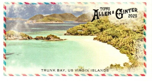 Allen & Ginter 2025 Mini #BI-12 Trunk Bay, US Virgin Islands - Beachin' It Mini