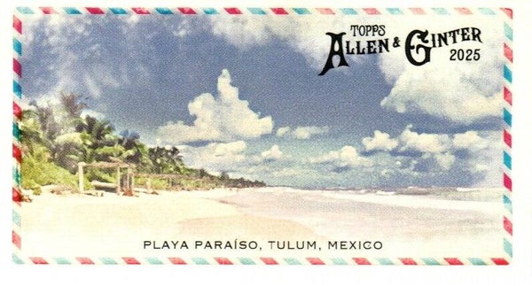 Allen & Ginter 2025 Mini #BI-14 Playa Paraíso, Tulum, Mexico - Beachin' It Mini