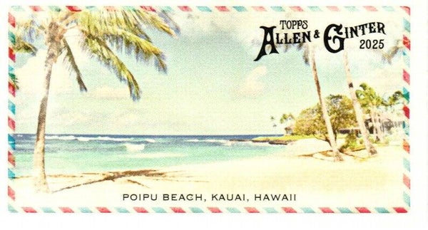 Allen & Ginter 2025 Mini #BI-16 Poipu Beach, Kauai, Hawaii - Beachin' It Mini