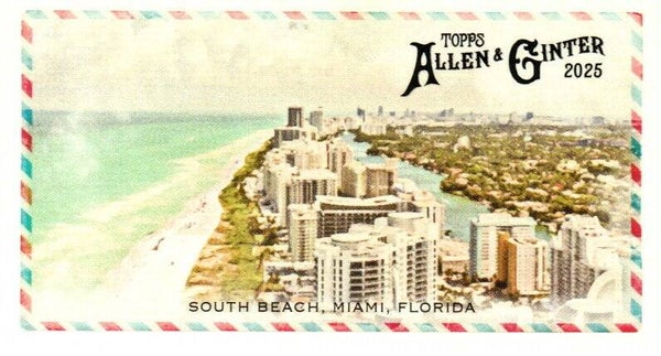 Allen & Ginter 2025 Mini #BI-21 South Beach, Miami, Florida - Beachin' It Mini