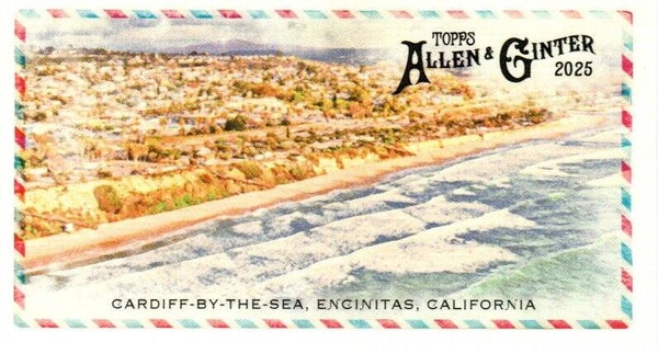 Allen & Ginter 2025 Mini #BI-22 Cardiff-by-the-Sea, Encinitas, California - Beachin' It Mini