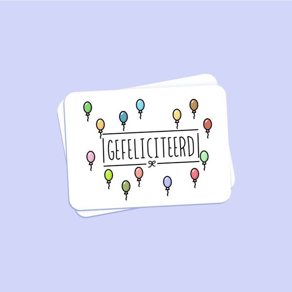 GEFELICITEERD | Kaart