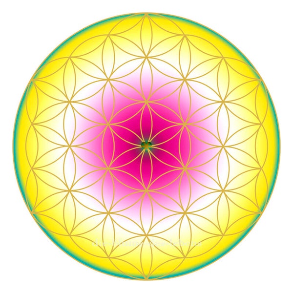 Blume des Lebens mit Herz 114