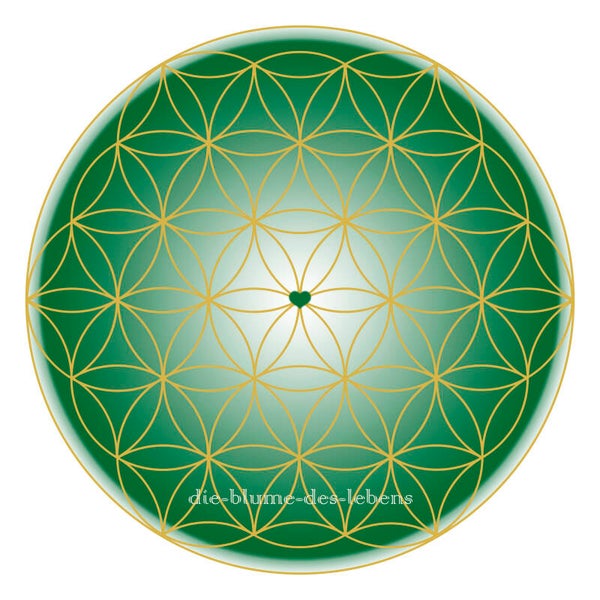 Blume des Lebens mit Herz 136