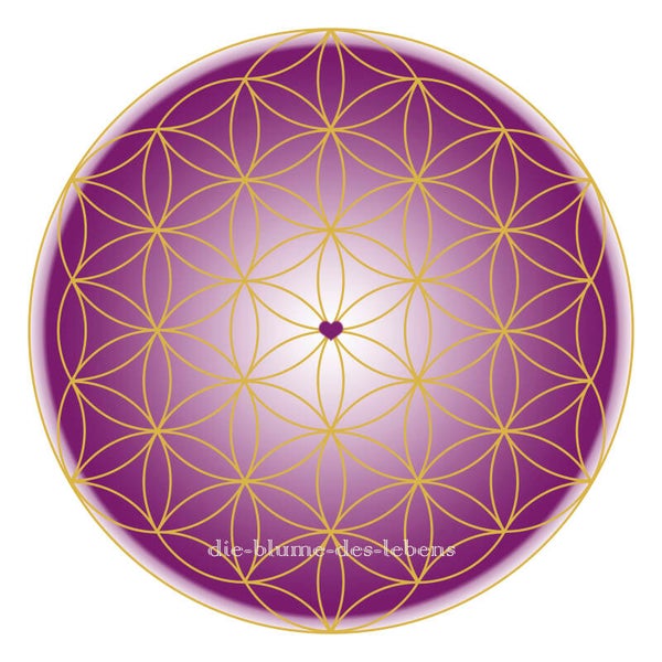 Blume des Lebens mit Herz 137