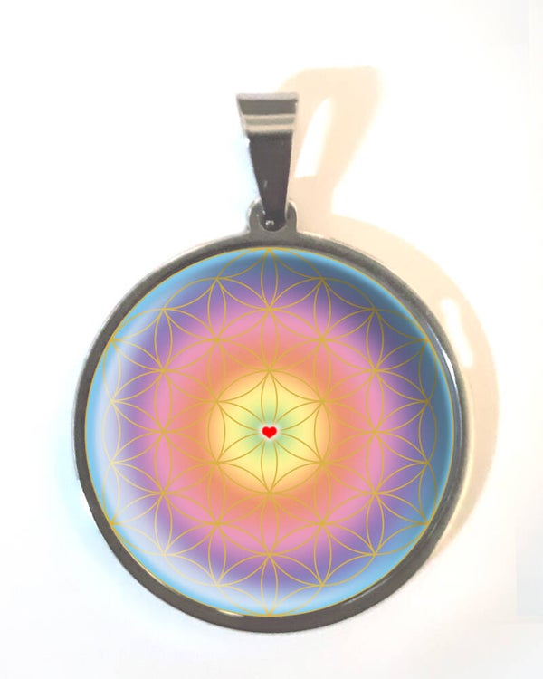 Blume des Lebens mit Herz 69