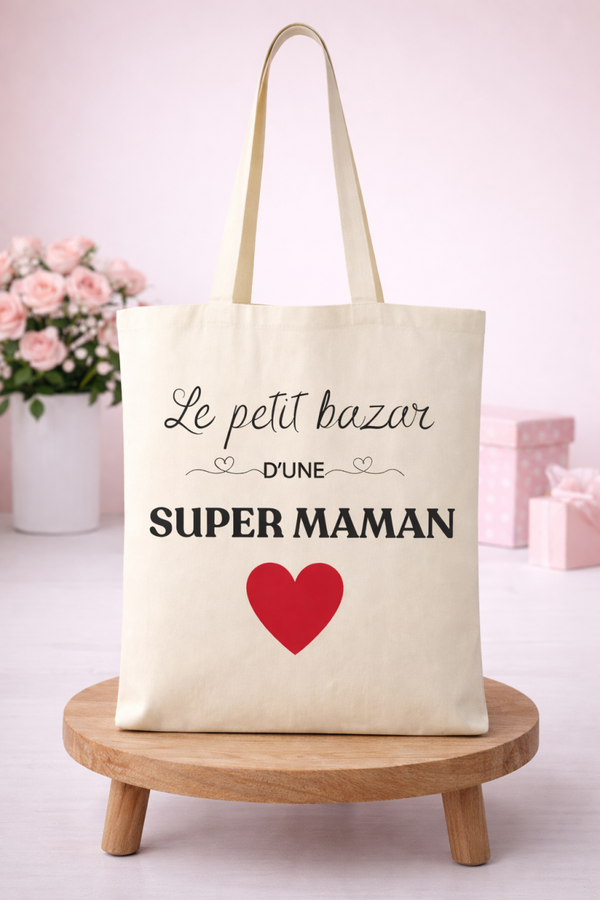 Sac Shopping " le petit bazar de maman"