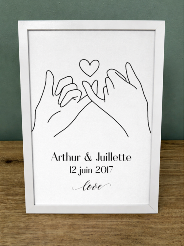 Cadre personnalisée – Promesse d’amour