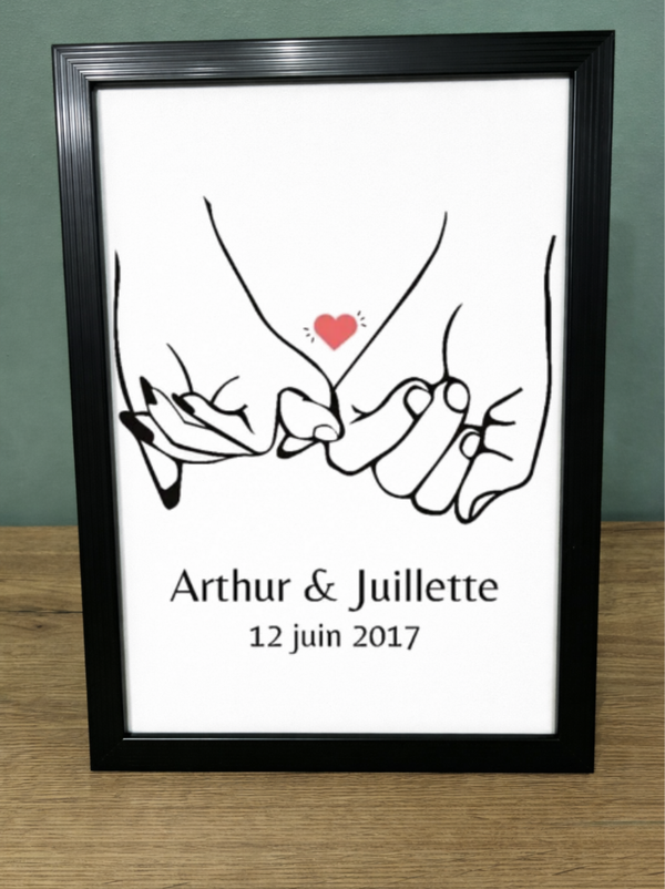 Cadre personnalisée “Lien éternel”