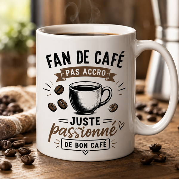 Mug " Fan de café "