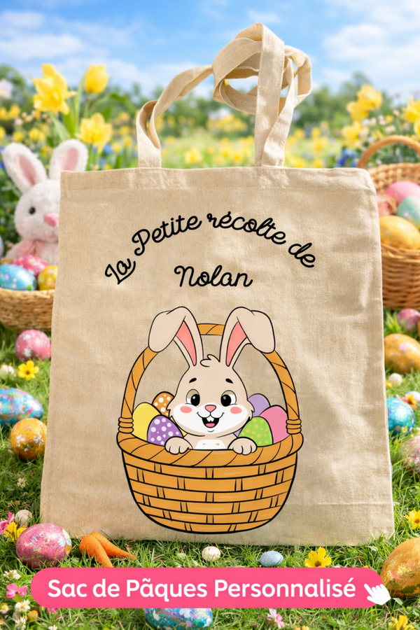 Sac de Pâques personnalisé – “La petite récolte"