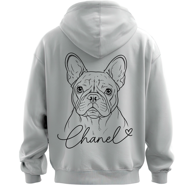 Sweat personnalisé – Portrait de votre animal & prénom