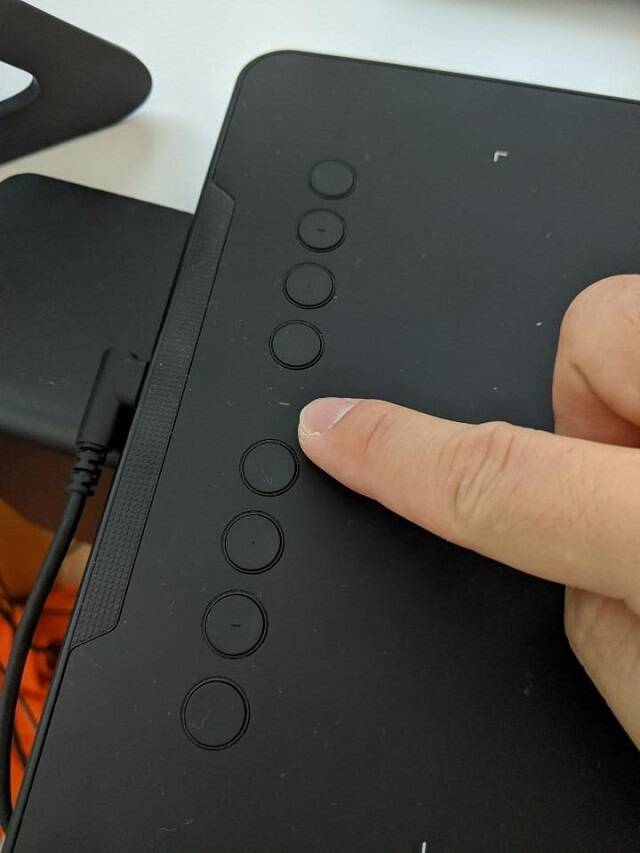 8 teclas de atajo personalizables de tableta xp-pen deco 01 v2