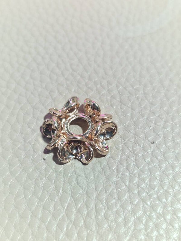rosegold bloemen houder