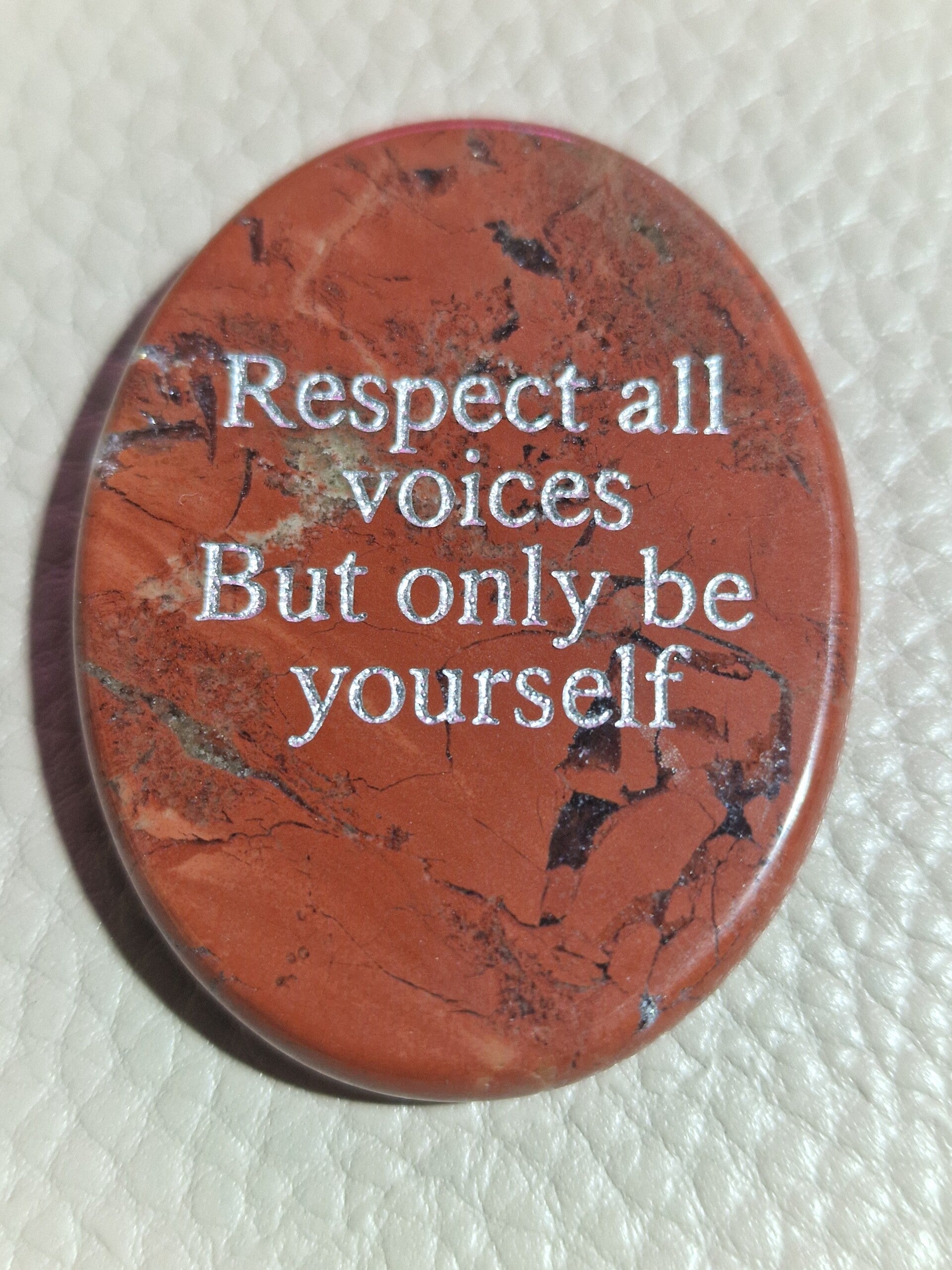 Respect all voices but only be yourself