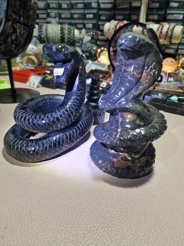 gouden obsidiaan & jaspis slangenset