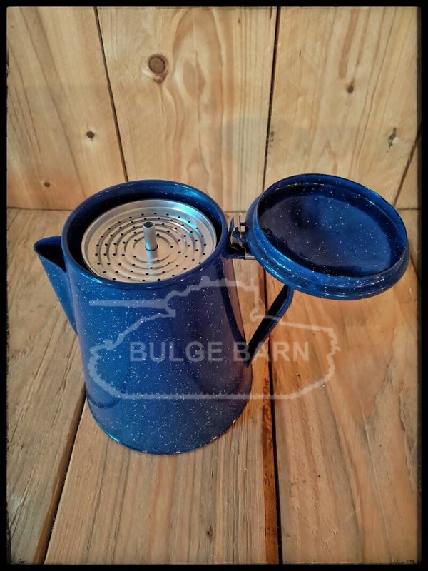 Coffee percolator blue