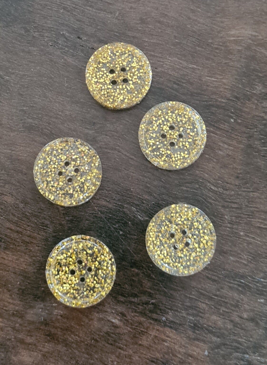 Knapp Guld glitter