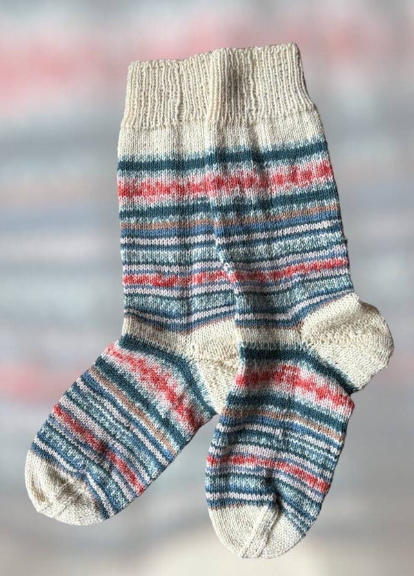 Flerfärgade sockar
