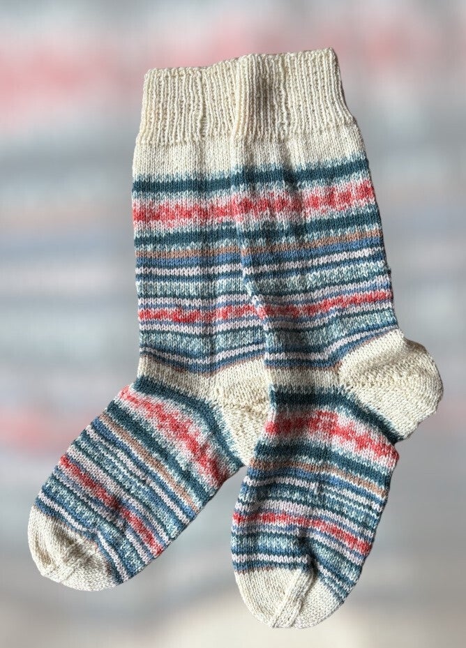 Flerfärgade sockar
