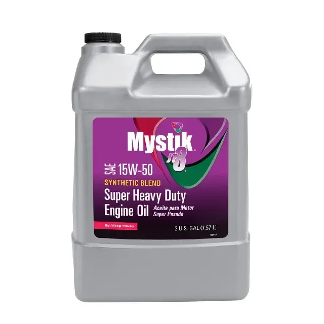 Mystik JT-8 Synthetic Blend 15W-50 Heavy Duty Motor Oil 2 Gallon