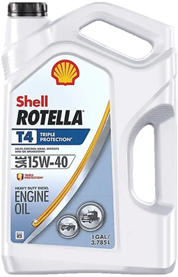 Shell Rotella T4 Triple Protection 15W-40 Diesel Engine Oil, 1 Gallon