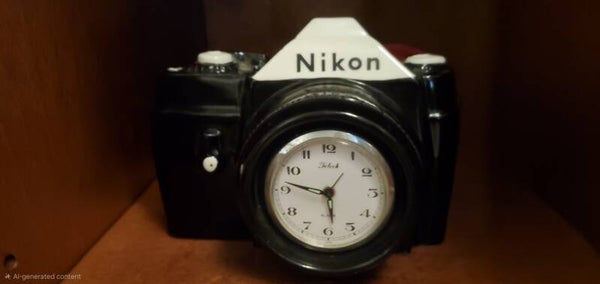 Vintage Nikon Camera Clock