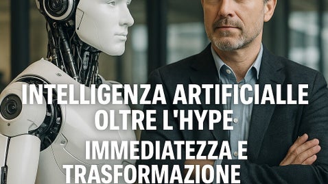 Illustrazione concettuale di un cervello umano integrato con circuiti elettronici, simbolo della collaborazione tra intelligenza naturale e artificiale, su sfondo futuristico blu con linee di dati in movimento.