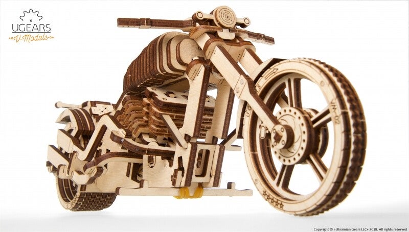 UGears Houten Modelbouw - Motorfiets VM-02