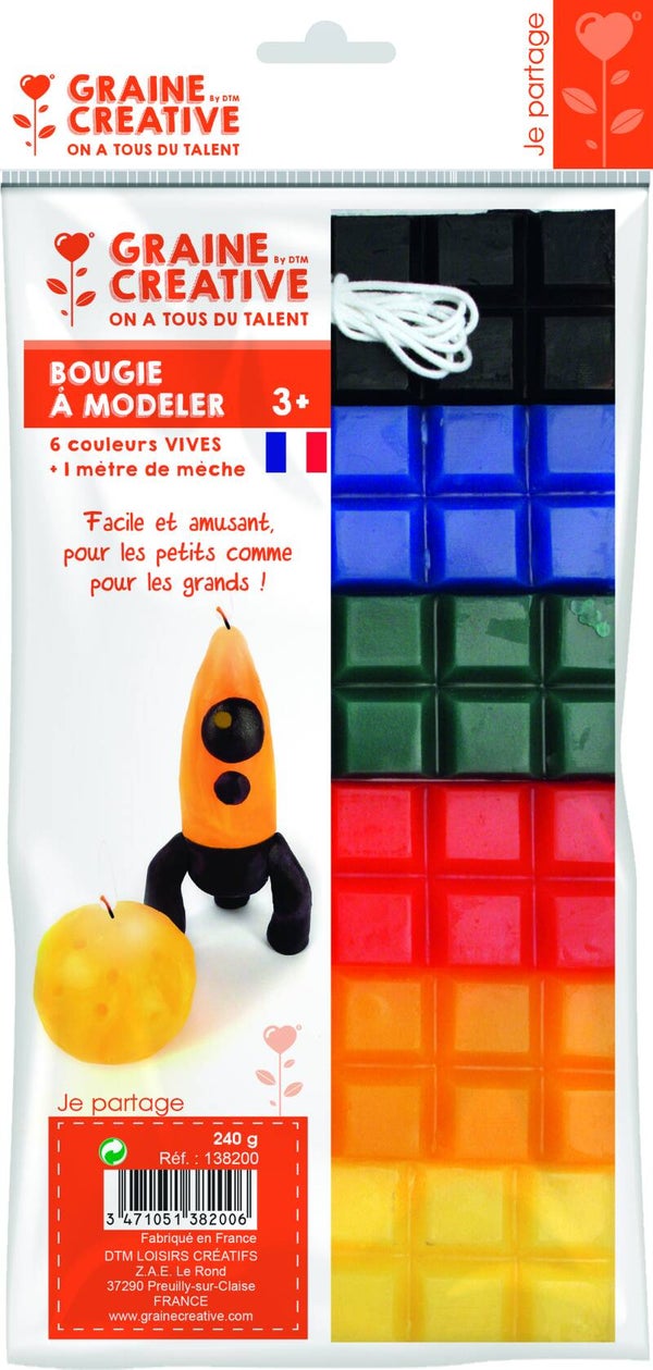 Maak je eigen Kaarsen 6 x 40 gr - basis kleuren