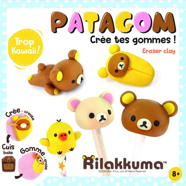 Patagom Gum Klei Set - Rilakkuma