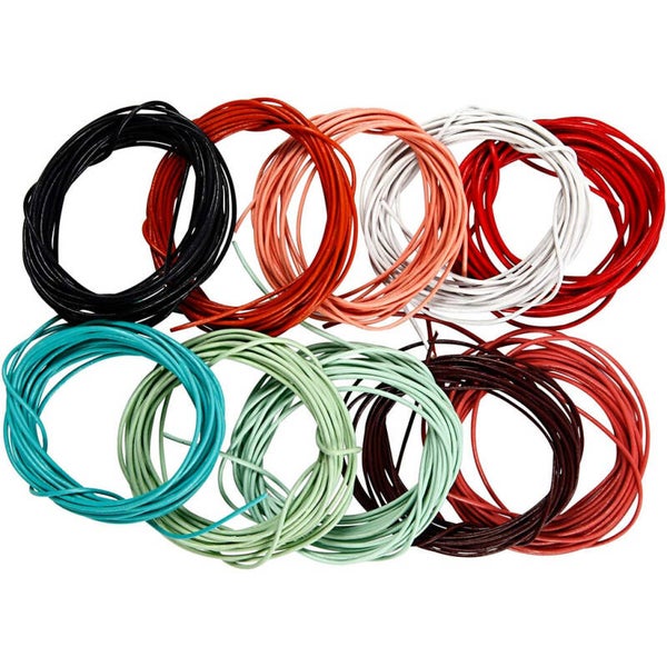 Leerkoord, dikte 1 mm, lengte 3 m, 5 stuks