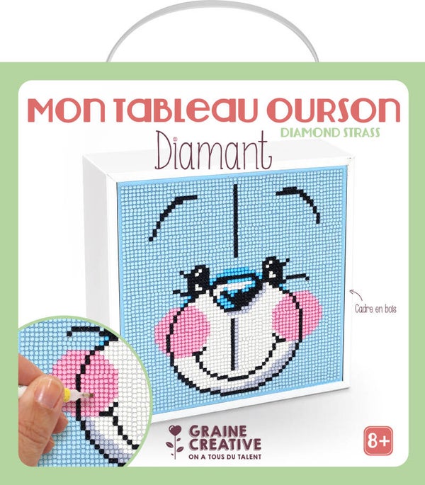 Diamond Painting Houten Frame Kit - teddybeer